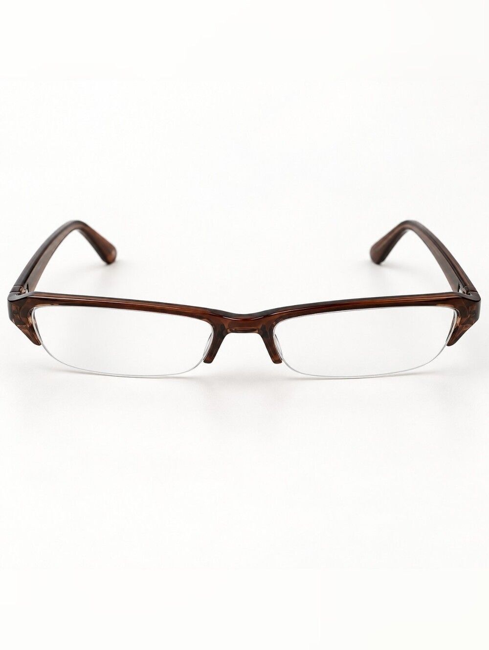 OPTX 20/20 Tortoiseshell Rectangular Half-Rim Reading Glasses 52[]17